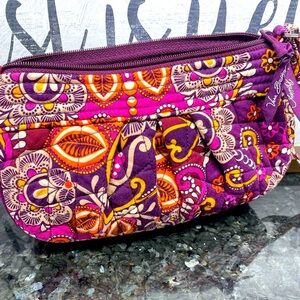 Vera Bradley Quilted Purses (1) Pc Purple Orange Blue Bags Handbag 9.5 x 6”